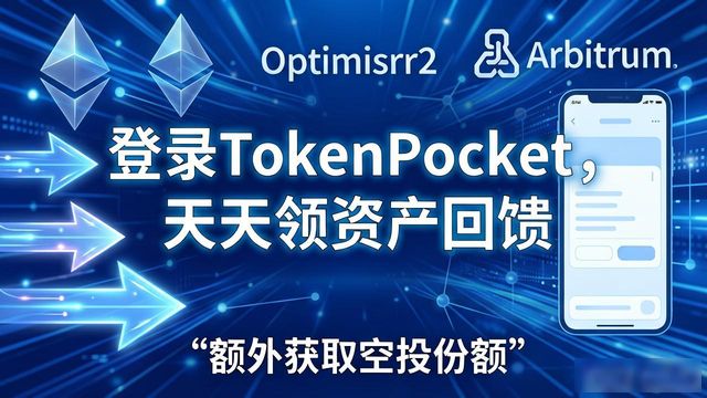 登录TokenPocket，天天领资产回馈